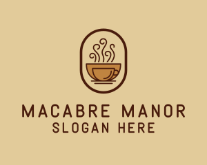 Hot Coffee Cafe logo design