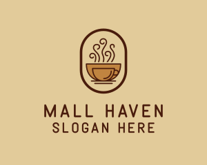 Hot Coffee Cafe logo design