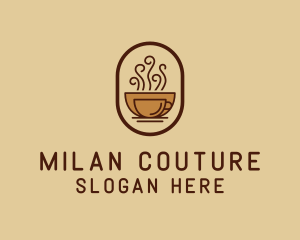 Hot Coffee Cafe logo design