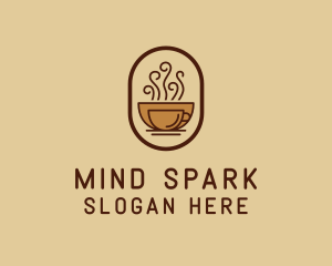 Hot Coffee Cafe logo design