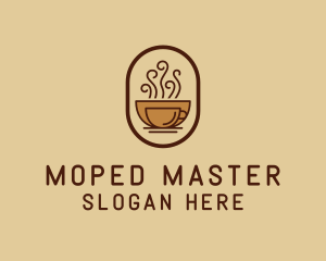 Hot Coffee Cafe logo design