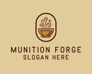 Hot Coffee Cafe logo design