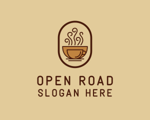 Hot Coffee Cafe logo design