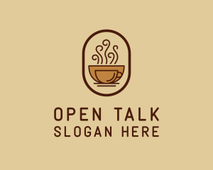 Hot Coffee Cafe logo design