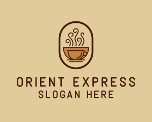 Hot Coffee Cafe logo design