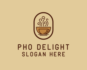 Hot Coffee Cafe logo design