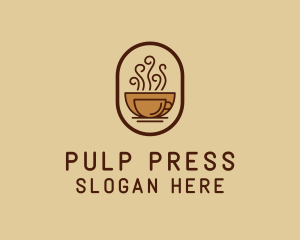 Hot Coffee Cafe logo design