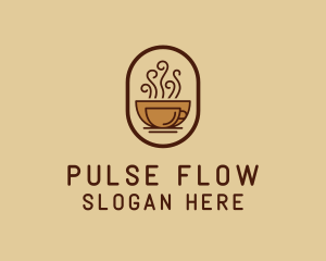 Hot Coffee Cafe logo design