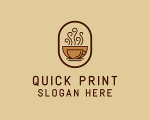 Hot Coffee Cafe logo design