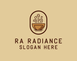 Hot Coffee Cafe logo design