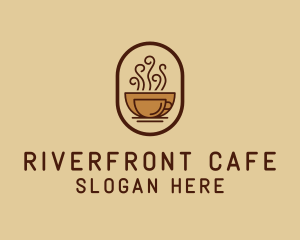 Hot Coffee Cafe logo design