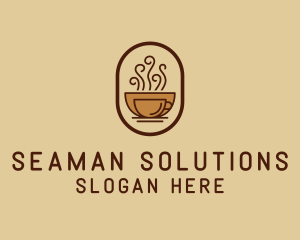 Hot Coffee Cafe logo design