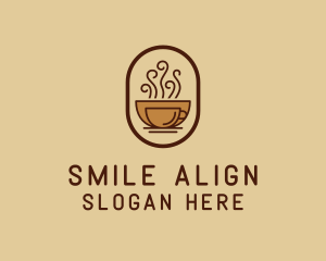 Hot Coffee Cafe logo design