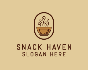 Hot Coffee Cafe logo design