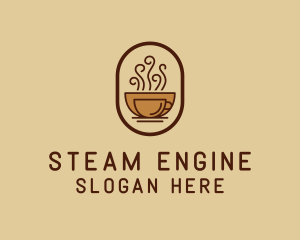 Hot Coffee Cafe logo design