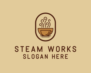 Hot Coffee Cafe logo design