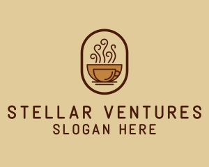 Hot Coffee Cafe logo design