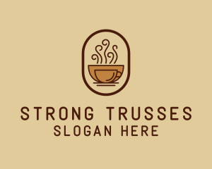 Hot Coffee Cafe logo design