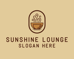 Hot Coffee Cafe logo design