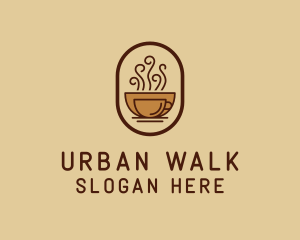 Hot Coffee Cafe logo design