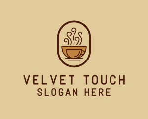 Hot Coffee Cafe logo design