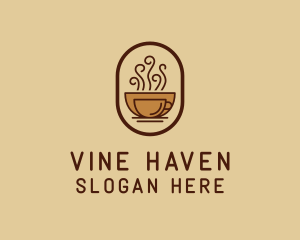 Hot Coffee Cafe logo design