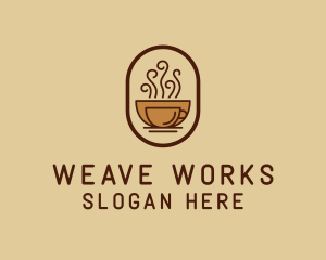 Hot Coffee Cafe logo design