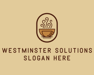 Hot Coffee Cafe logo design