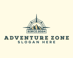 Adventure Mountain Compass logo design