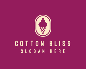 Gelato Ice Cream Cone logo design