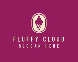 Gelato Ice Cream Cone logo design