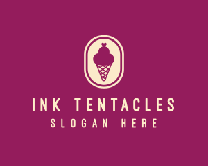 Gelato Ice Cream Cone logo design