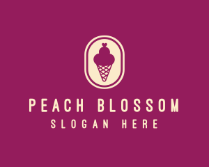 Gelato Ice Cream Cone logo design