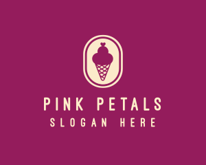 Gelato Ice Cream Cone logo design