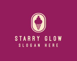 Gelato Ice Cream Cone logo design