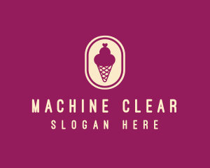 Ice Cream - Gelato Ice Cream Cone logo design