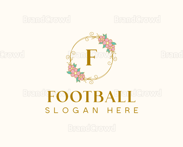 Elegant Floral Circle Logo