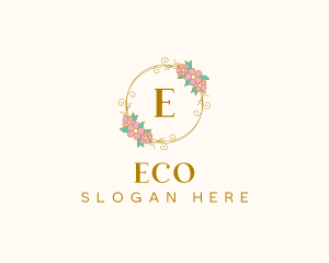 Elegant Floral Circle Logo