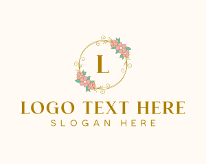 Elegant Floral Circle Logo