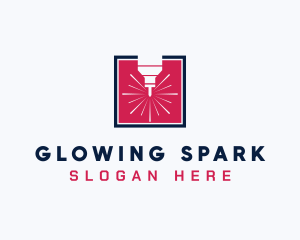 Laser Spark Fabrication logo design