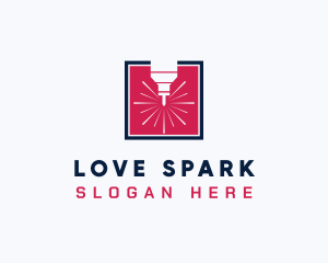 Laser Spark Fabrication logo design