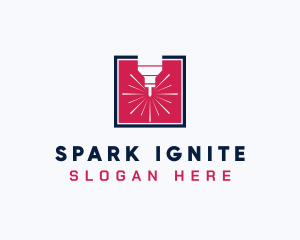 Laser Spark Fabrication logo design