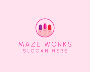 Manicure Nail Spa logo design