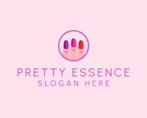 Pretty - Manicure Nail Spa Salon logo design