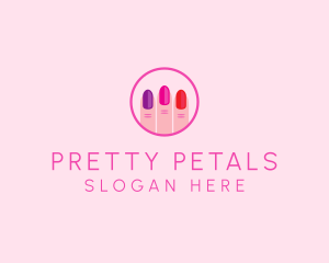 Pretty - Manicure Nail Spa Salon logo design