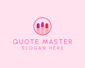 Manicure Nail Spa logo design