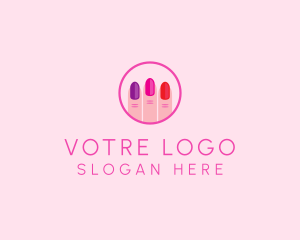 Fingernail - Manicure Nail Spa Salon logo design