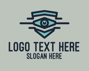 Blue Eye Shield logo design