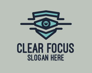 Focus - Blue Eye Shield logo design