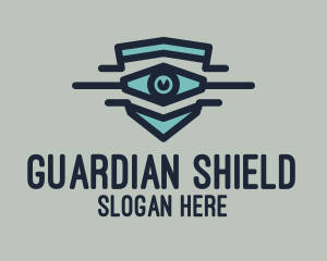 Shield - Blue Eye Shield logo design